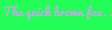 Image with Font Color BBAFE3 and Background Color 24FC58